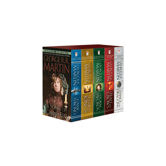 George R R Martins A Game Of Thrones 5 Book Boxed Set Song Of Ice And Fire Series A Game Of Thrones A Clash Of Kings A Storm Of Swords A Feast For Crows And A Dance With Dragons
